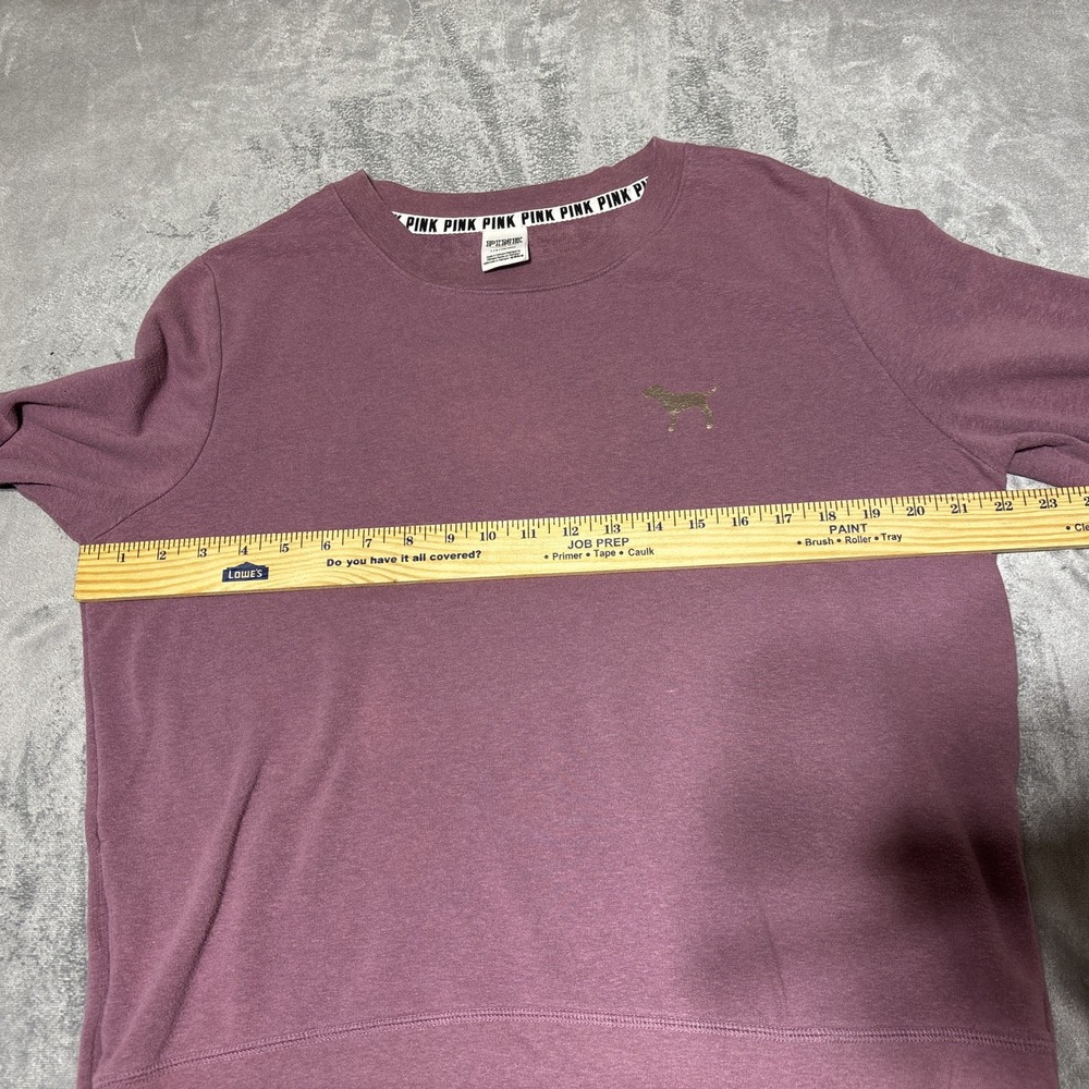 Victoria Secret Pink Women Size L Maroon Long Sleeve Pullover Sweater Wear - Picture 8 of 11